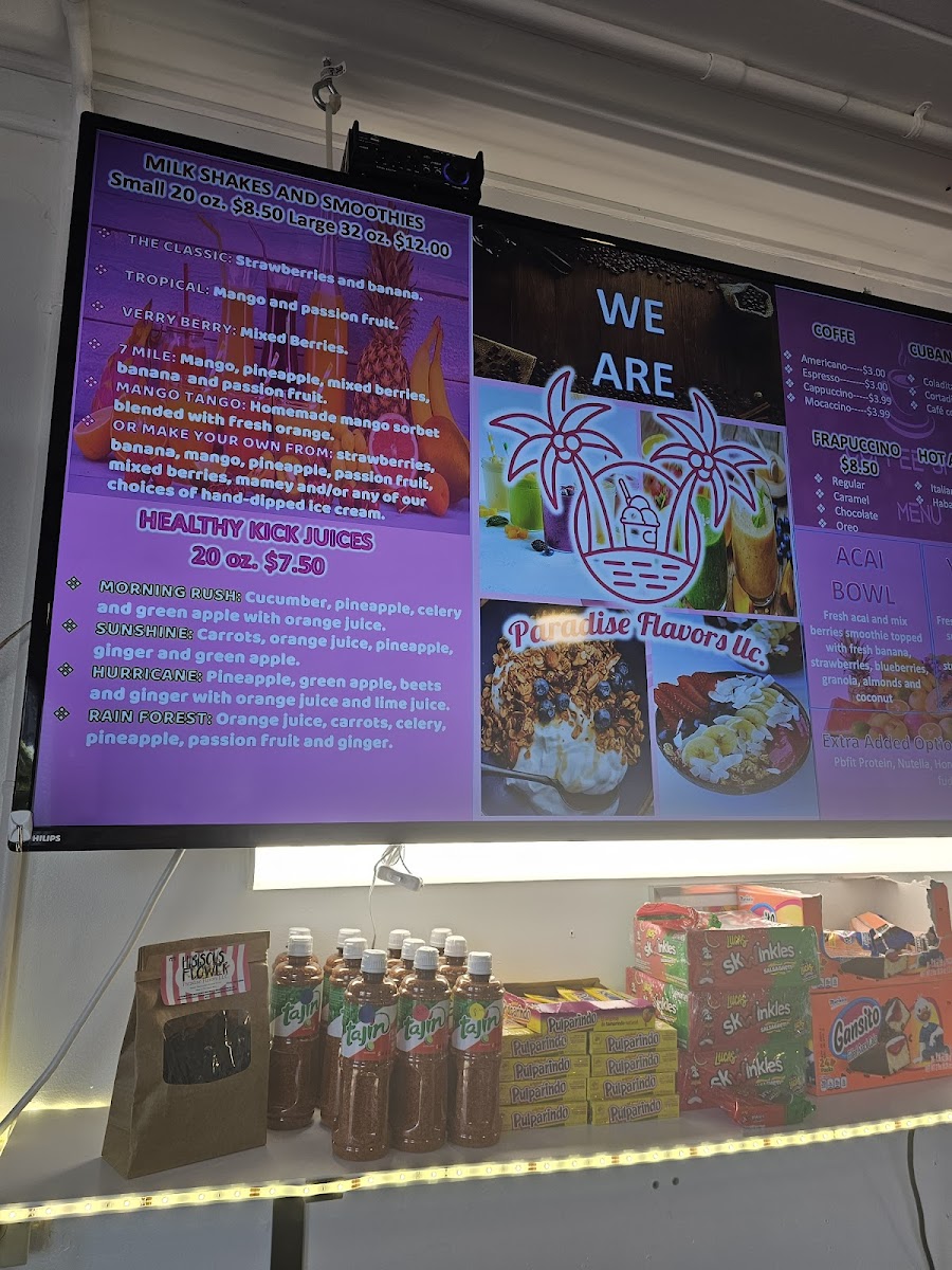 Paradise flavors Menu - Image 2