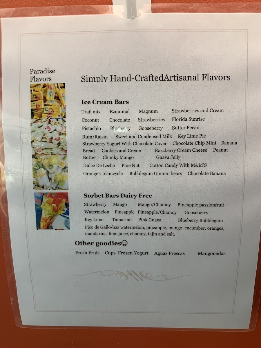 Paradise flavors Menu - Image 3
